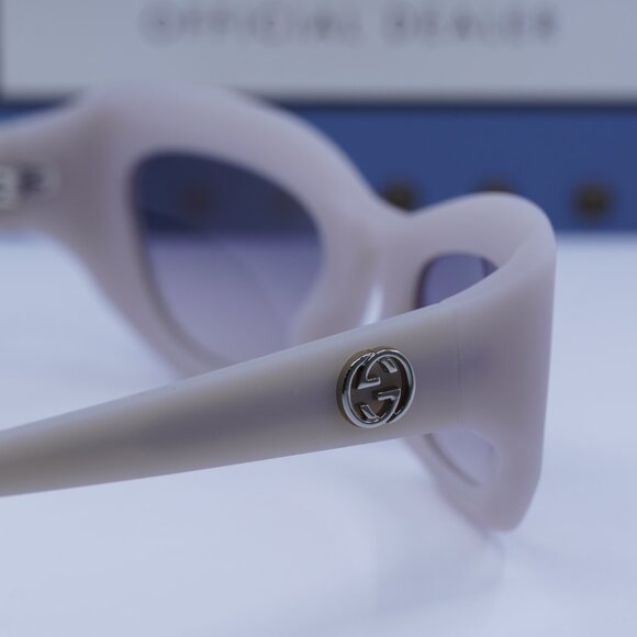 Gucci GG1784S 005 Cat Eye Sunglasses - Light Grey/Smoke - Picture 10 of 11